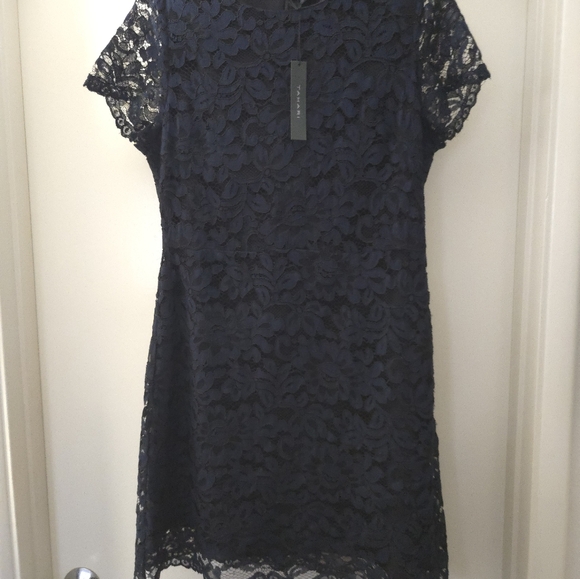 Tahari Navy Lace Dress - Picture 7 of 12